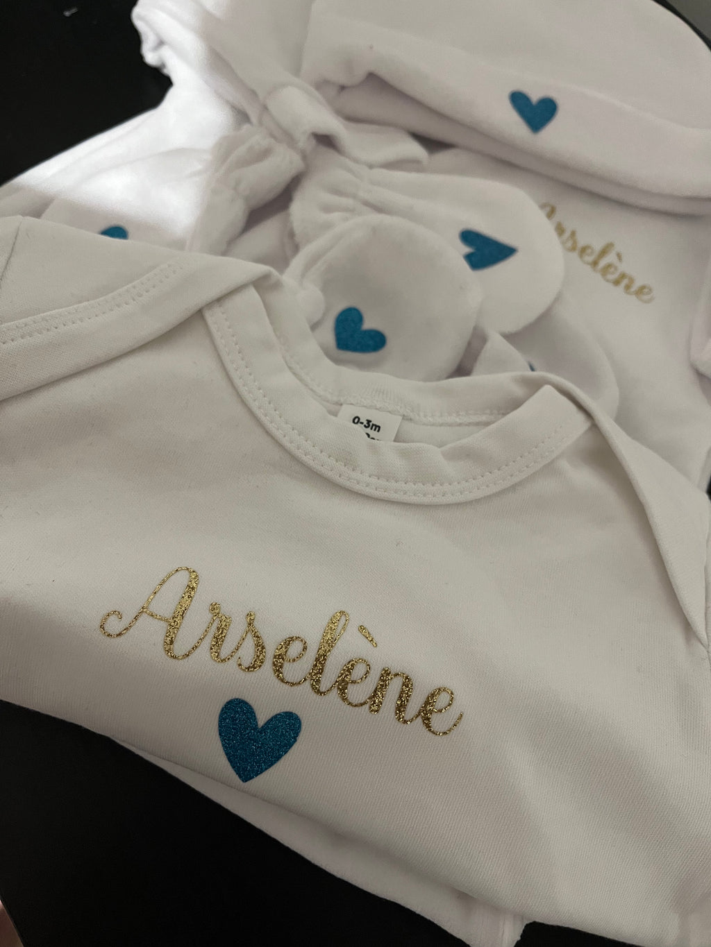 💖 Coffret Pyjama Naissance Personnalisé – 5 pièces de douceur