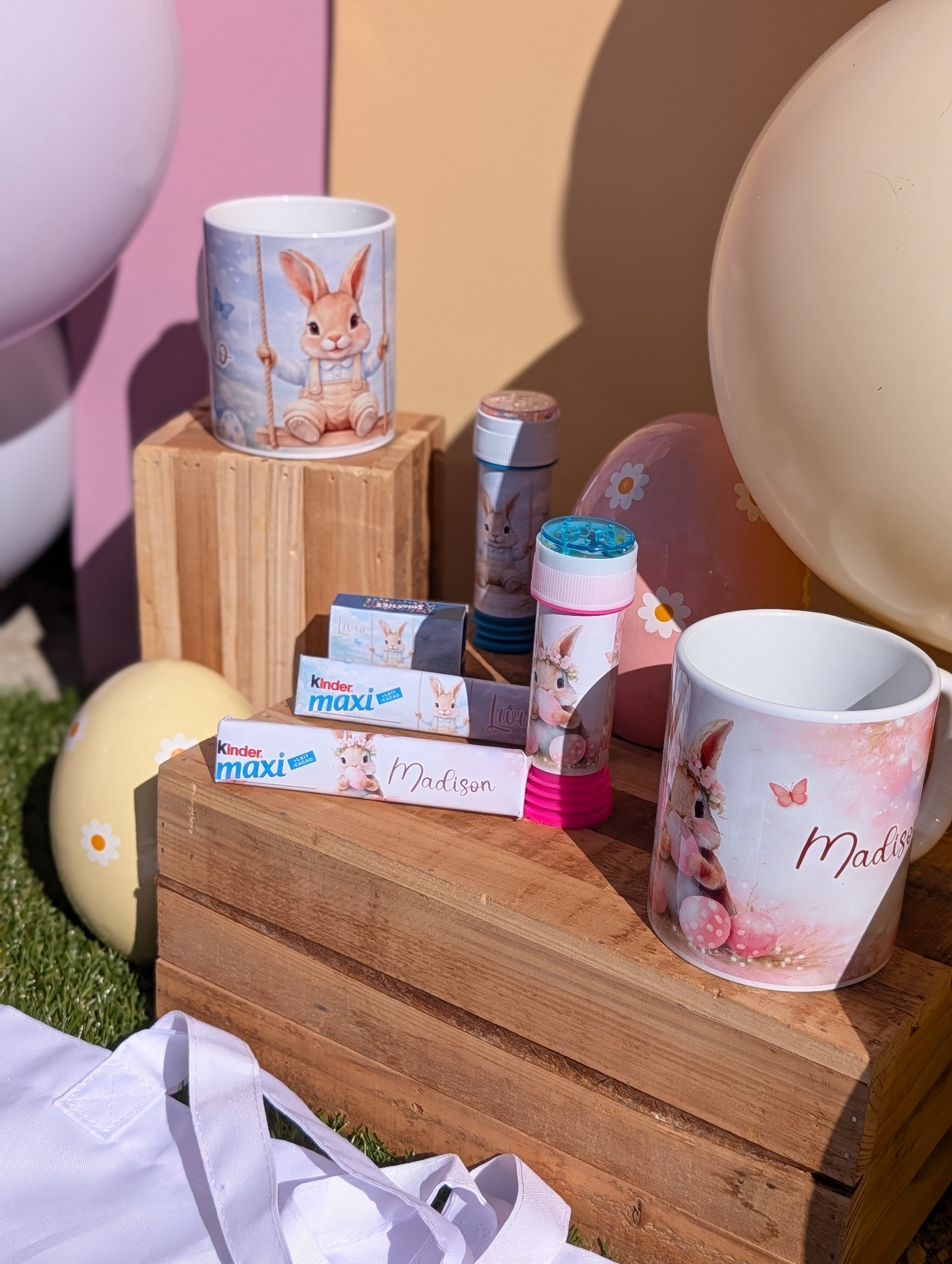 🐰 Kit de Pâques – Mug Lapin & Douces Surprises Personnalisées