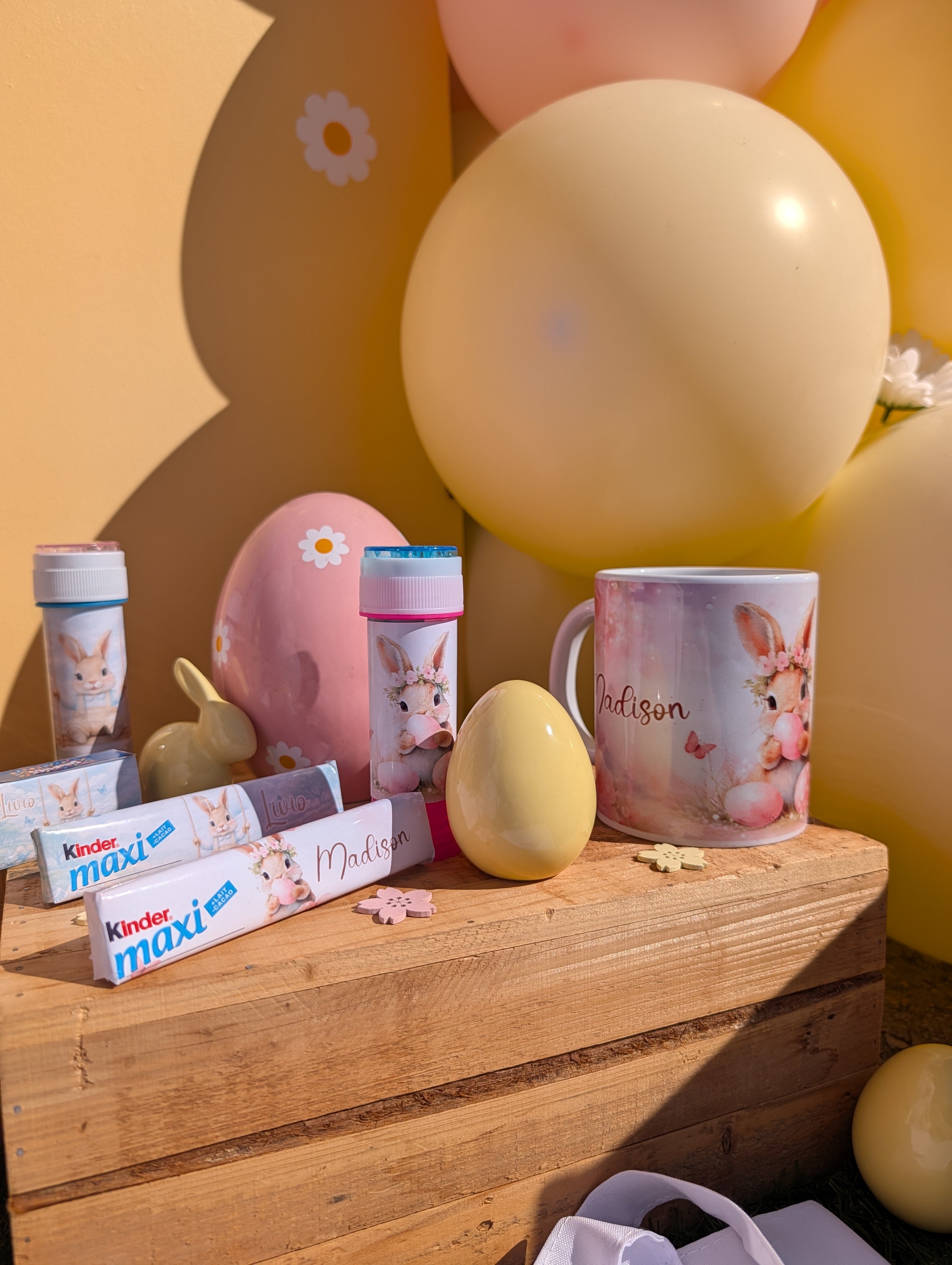 🐰 Kit de Pâques – Mug Lapin & Douces Surprises Personnalisées